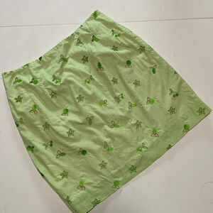 Lilly Pulitzer Vintage Green Cherry Eyelet Skirt